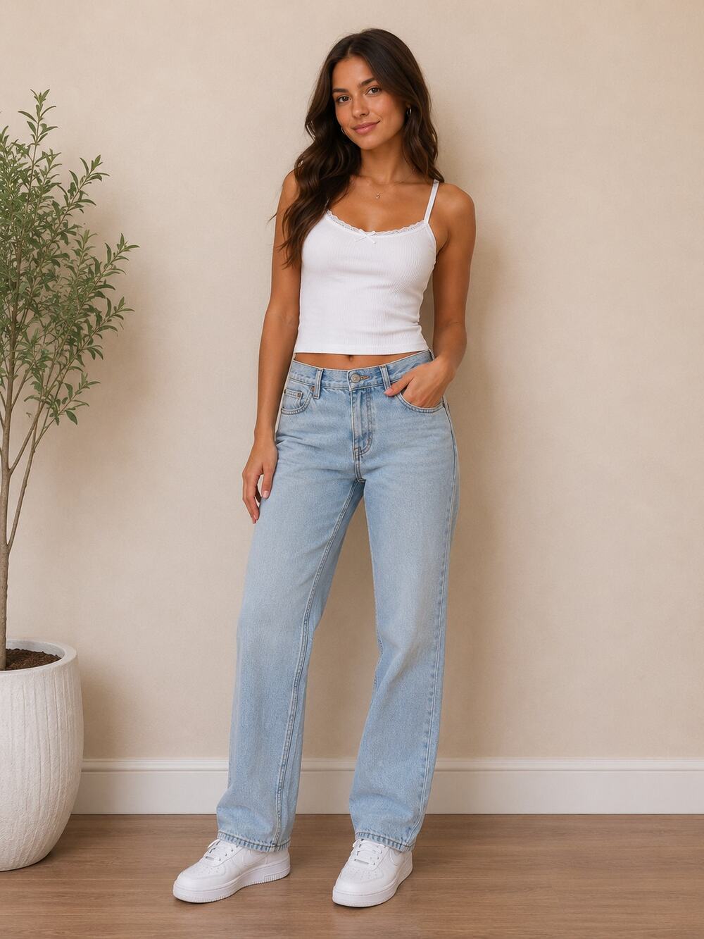 Aéropostale High Rise Baggy Jeans Women Size 2 Regular Light Wash Wide Leg Denim